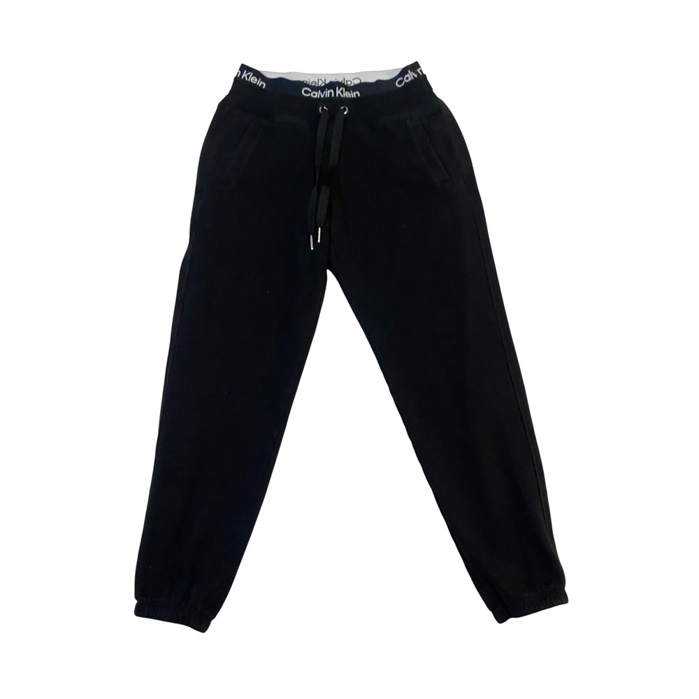Calvin Klein Performance Black Joggers Logo Waistband XS Sweatpants